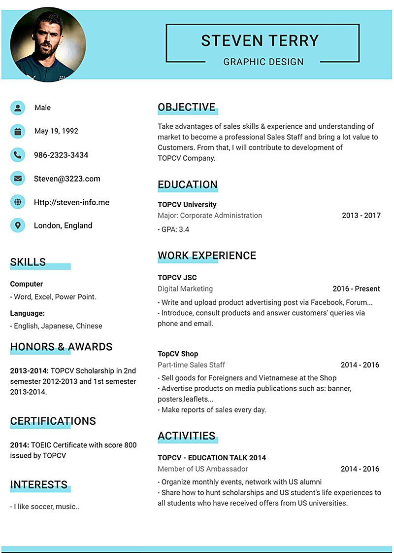 Aqua Split Resume