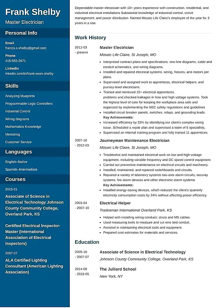 Fresh Blue Sidebar